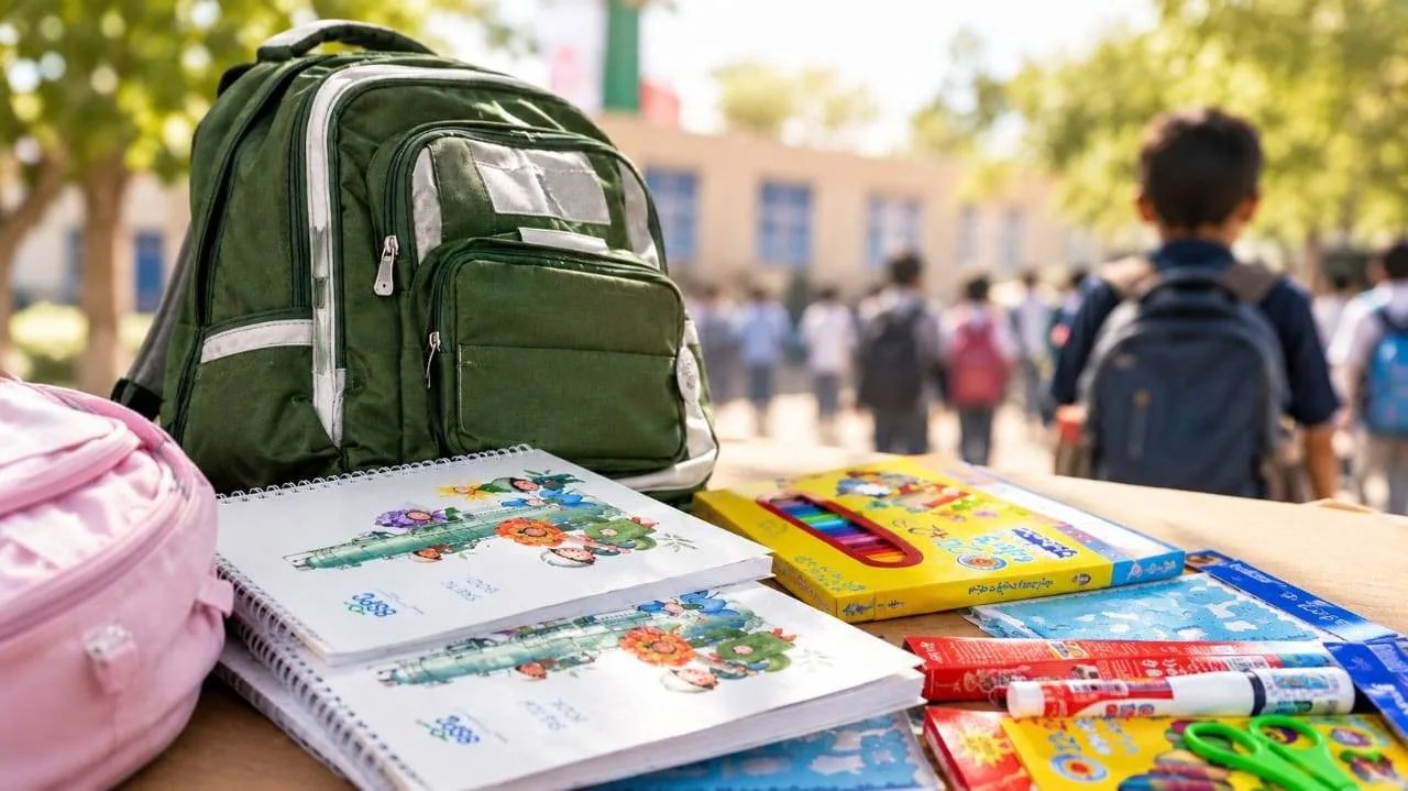 توزیع بسته‌های نوشت‌افزار میان دانش‌آموزان کم‌برخوردار ماهشهر توسط پتروشیمی بوعلی سینا