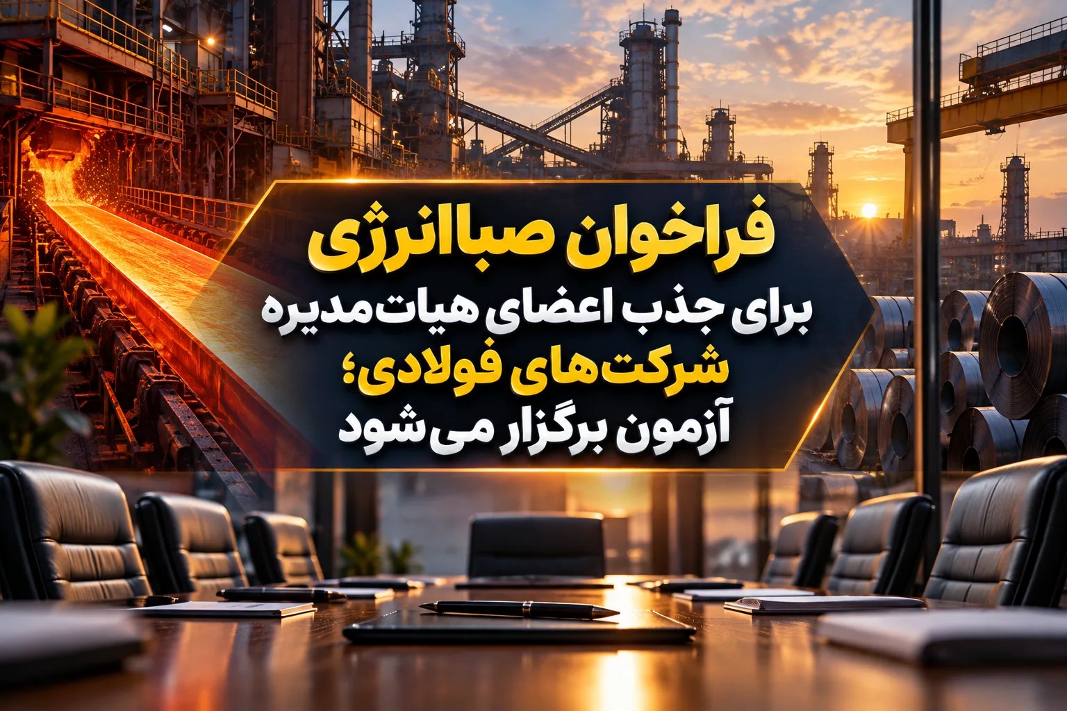 فراخوان صباانرژی برای انتخاب مدیران شرکت‌های فولادی؛ آزمون آنلاین در مسیر شفافیت